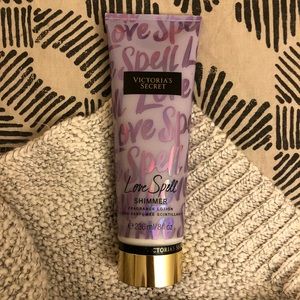 Victoria Secret “Love Spell” shimmer body lotion